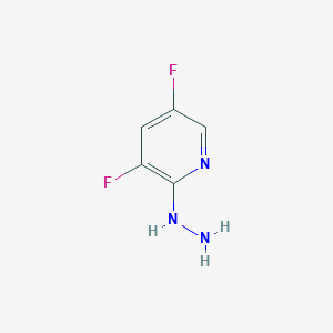 molecular formula C5H5F2N3 B1321267 3,5-Difluoro-2-hydrazinopyridine CAS No. 851179-06-1