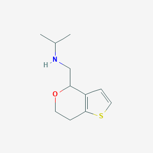 molecular formula C11H17NOS B13212748 (Propan-2-YL)((4H,6H,7H-thieno[3,2-C]pyran-4-ylmethyl))amine 