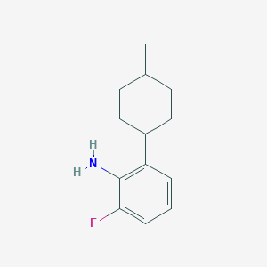 molecular formula C13H18FN B13212857 2-Fluoro-6-(4-methylcyclohexyl)aniline 