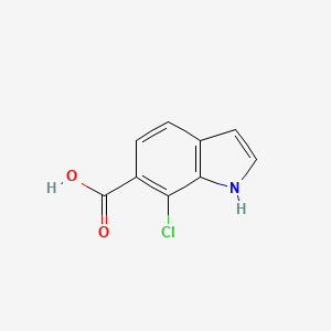 molecular formula C9H6ClNO2 B1321289 7-chloro-1H-indole-6-carboxylic acid CAS No. 1055320-72-3