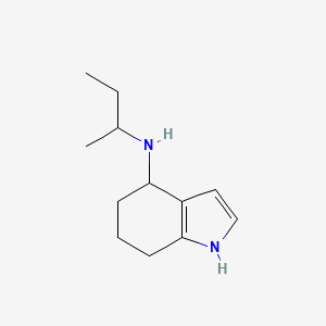 molecular formula C12H20N2 B13213002 N-(Butan-2-yl)-4,5,6,7-tetrahydro-1H-indol-4-amine 