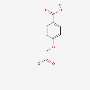 molecular formula C13H16O5 B1321301 4-[2-(Tert-butoxy)-2-oxoethoxy]benzoic acid CAS No. 161948-80-7