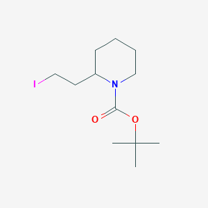 molecular formula C12H22INO2 B1321302 2-(2-Iodoethyl)-piperidine-1-carboxylic acid tert-butyl ester 