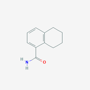 molecular formula C11H13NO B1321312 5,6,7,8-Tetrahydronaphthalene-1-carboxamide CAS No. 13052-97-6