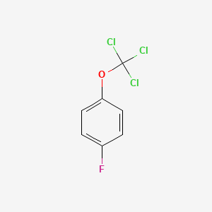 molecular formula C7H4Cl3FO B1321316 1-Fluoro-4-(trichloromethoxy)benzene CAS No. 407-13-6