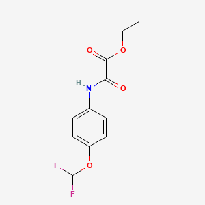 Acetic acid, [[4-(difluoromethoxy)phenyl]amino]oxo-, ethyl ester