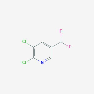 molecular formula C6H3Cl2F2N B1321328 2,3-Dichloro-5-(difluoromethyl)pyridine CAS No. 71690-06-7