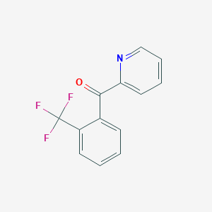 molecular formula C13H8F3NO B1321341 2-(2-Trifluoromethylbenzoyl)pyridine CAS No. 898779-76-5