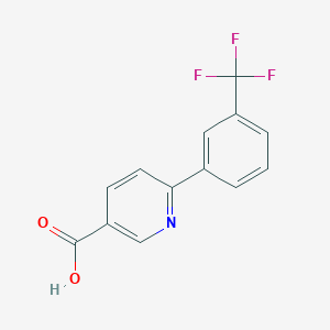 molecular formula C13H8F3NO2 B1321343 6-(3-(三氟甲基)苯基)烟酸 CAS No. 887976-13-8