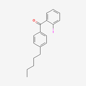 molecular formula C18H19IO B1321346 2-Iodo-4'-n-pentylbenzophenone CAS No. 64358-28-7