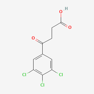 molecular formula C10H7Cl3O3 B1321358 4-(3,4,5-三氯苯基)-4-氧代丁酸 CAS No. 62903-19-9