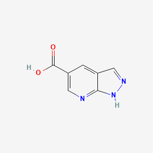molecular formula C7H5N3O2 B1321360 1H-Pyrazolo[3,4-b]pyridine-5-carboxylic acid CAS No. 952182-02-4