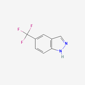 molecular formula C8H5F3N2 B1321362 5-(Trifluoromethyl)-1H-indazole CAS No. 885271-64-7