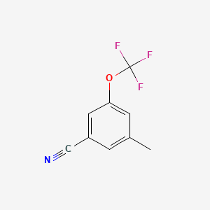 molecular formula C9H6F3NO B1321364 3-Methyl-5-(trifluoromethoxy)benzonitrile CAS No. 916420-59-2