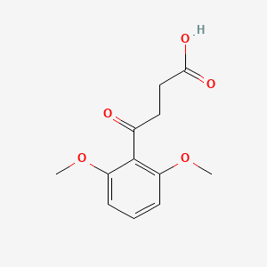 molecular formula C12H14O5 B1321371 4-(2,6-Dimethoxyphenyl)-4-oxobutyric acid CAS No. 898792-45-5