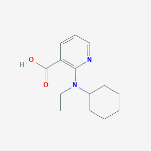 molecular formula C14H20N2O2 B1321372 2-[环己基(乙基)氨基]烟酸 CAS No. 1019350-83-4