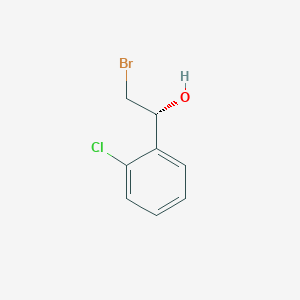 molecular formula C8H8BrClO B13213776 (1R)-2-bromo-1-(2-chlorophenyl)ethan-1-ol 
