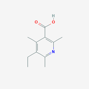 molecular formula C11H15NO2 B13213819 5-Ethyl-2,4,6-trimethylpyridine-3-carboxylic acid 