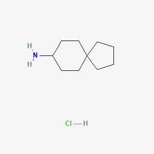 molecular formula C10H20ClN B1321383 8-Aminospiro[4.5]decane hydrochloride CAS No. 3643-12-7