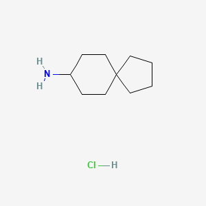 molecular formula C10H20ClN B1321383 Spiro[4.5]decan-8-amine hydrochloride CAS No. 3643-12-7