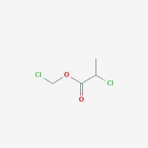 molecular formula C4H6Cl2O2 B13213834 Chloromethyl 2-chloropropanoate 