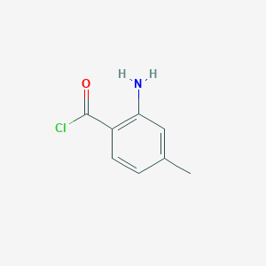 molecular formula C8H8ClNO B1321386 2-Amino-4-methylbenzoyl chloride CAS No. 1261522-23-9