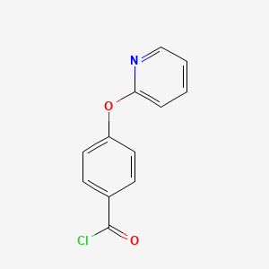 molecular formula C12H8ClNO2 B1321388 4-(吡啶-2-氧基)苯甲酰氯 CAS No. 51363-01-0
