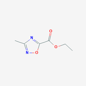 molecular formula C6H8N2O3 B1321390 Ethyl 3-methyl-1,2,4-oxadiazole-5-carboxylate CAS No. 40019-21-4