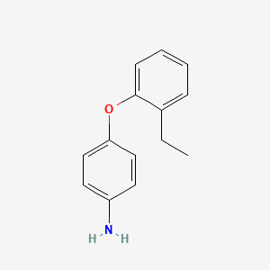 molecular formula C14H15NO B1321393 4-(2-Ethylphenoxy)aniline CAS No. 383126-80-5