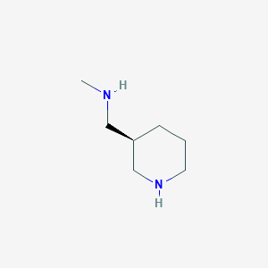 molecular formula C7H16N2 B13213986 Methyl({[(3R)-piperidin-3-yl]methyl})amine 