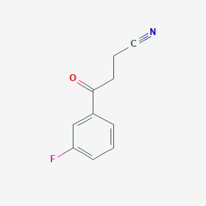 molecular formula C10H8FNO B1321402 4-(3-Fluorophenyl)-4-oxobutyronitrile CAS No. 298690-71-8