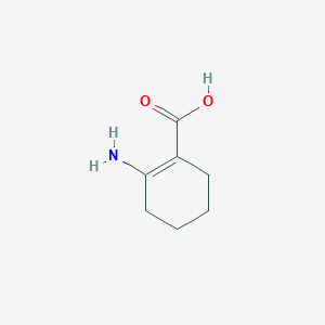 molecular formula C7H11NO2 B1321405 2-Aminocyclohex-1-enecarboxylic acid CAS No. 277305-66-5