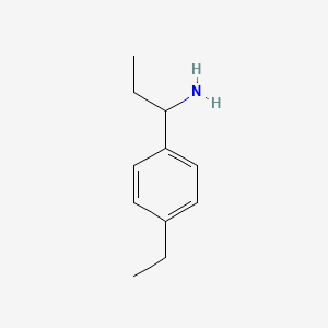molecular formula C11H17N B13214071 1-(4-Ethylphenyl)propan-1-amine 
