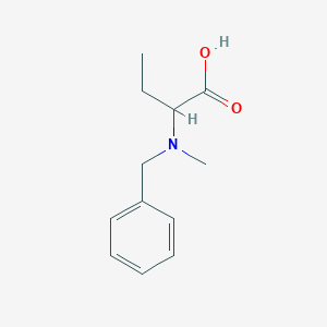 molecular formula C12H17NO2 B13214082 2-[Benzyl(methyl)amino]butanoic acid 