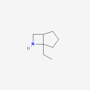 molecular formula C8H15N B13214091 5-Ethyl-6-azabicyclo[3.2.0]heptane 