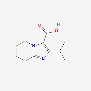 molecular formula C12H18N2O2 B13214181 2-(Butan-2-yl)-5H,6H,7H,8H-imidazo[1,2-a]pyridine-3-carboxylic acid 