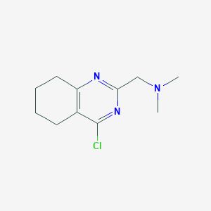 molecular formula C11H16ClN3 B13214277 [(4-Chloro-5,6,7,8-tetrahydroquinazolin-2-YL)methyl]dimethylamine 