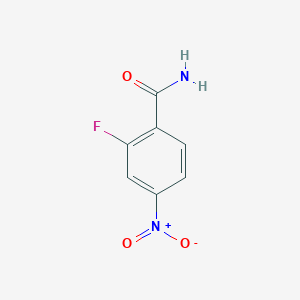 molecular formula C7H5FN2O3 B1321429 2-Fluoro-4-nitrobenzamide CAS No. 350-32-3