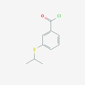 molecular formula C10H11ClOS B13214344 3-(Isopropylthio)benzoyl chloride 