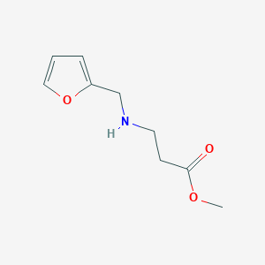 molecular formula C9H13NO3 B1321451 Methyl 3-((furan-2-ylmethyl)amino)propanoate CAS No. 4063-31-4