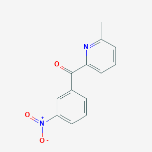 molecular formula C13H10N2O3 B1321453 6-Methyl-2-(3-nitrobenzoyl)pyridine CAS No. 39574-42-0