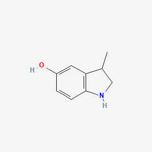 molecular formula C9H11NO B13214533 3-Methyl-2,3-dihydro-1H-indol-5-ol 