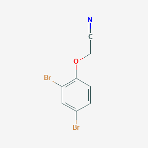 molecular formula C8H5Br2NO B1321457 2-(2,4-二溴苯氧基)乙腈 CAS No. 60758-90-9