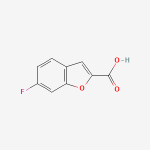 molecular formula C9H5FO3 B1321465 6-氟苯并呋喃-2-羧酸 CAS No. 26018-66-6