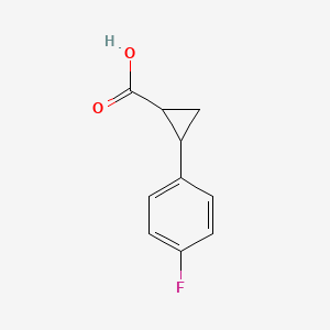 B1321471 2-(4-Fluorophenyl)cyclopropanecarboxylic acid CAS No. 879324-64-8