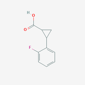 molecular formula C10H9FO2 B1321473 2-(2-Fluorophenyl)cyclopropanecarboxylic acid CAS No. 455267-56-8
