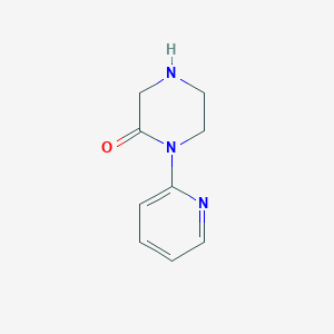 molecular formula C9H11N3O B1321475 1-(吡啶-2-基)哌嗪-2-酮 CAS No. 345310-98-7