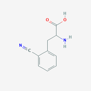 molecular formula C10H10N2O2 B1321482 2-Amino-3-(2-cyanophenyl)propanoic acid CAS No. 263396-40-3