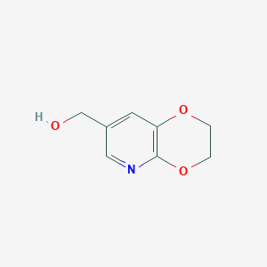molecular formula C8H9NO3 B1321483 (2,3-Dihydro-[1,4]dioxino[2,3-b]pyridin-7-yl)-methanol CAS No. 443956-46-5