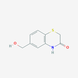 molecular formula C9H9NO2S B1321485 6-(Hydroxymethyl)-2H-benzo[b][1,4]thiazin-3(4H)-one CAS No. 443955-31-5